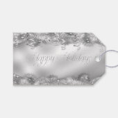 Silver Foil look Cadeft Labels Cadeaulabel (Voorkant (Horizontaal))