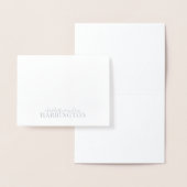 Silver Foil Monogram Coupnaam Folie Kaarten (Display)