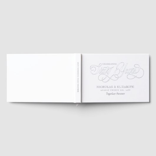 Silver Foil Noms 60e anniversaire de Mariage (Complet)