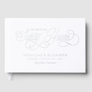 Silver Foil Noms 60e anniversaire de Mariage