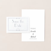 Silver Foil Save the Date Kaart (Display)