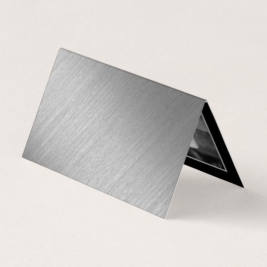 Silver Foil & Script Photo Enregistrer La Carte Da (Dos)