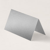 Silver Foil Script Photo Save the Date Card Visitekaartjes (Achterkant)