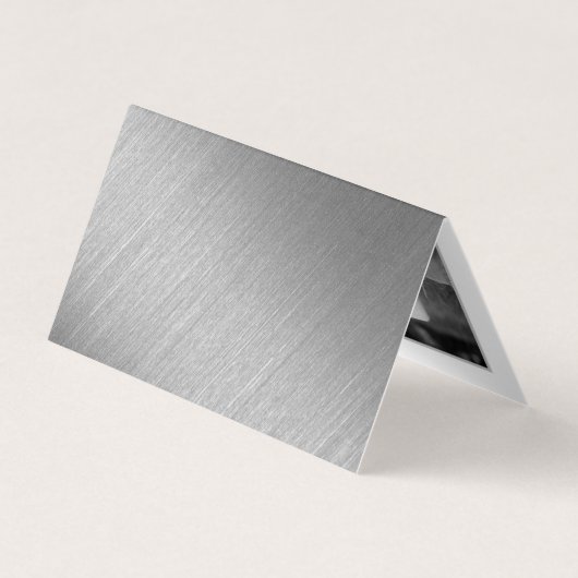 Silver Foil & Script Photo Save the Date Card Visitekaartjes (Achterkant)