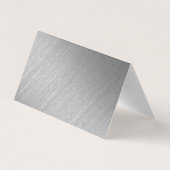 Silver Foil Script Weduwfoto Hartelijk dank Visitekaartjes (Achterkant)