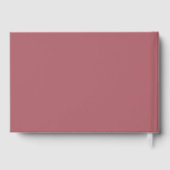 Silver Foil Stork op roze Baby shower Gastenboek (Achterkant)