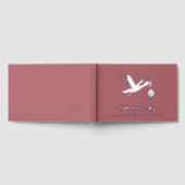 Silver Foil Stork op roze Baby shower Gastenboek (Volledig)