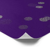 Silver Foil Sweet 16 Ballons Affiche de bienvenue  (Coin)