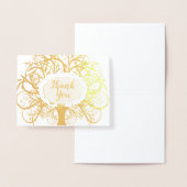 Silver Foil Swirl Tree Bedankt Folie Kaarten (Display)