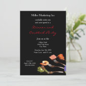 Silver Forks Business Dinner Party Invitation (Debout devant)