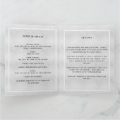 Silver foto klassiek elegant begrafenisprogramma bedankkaart (Binnen)