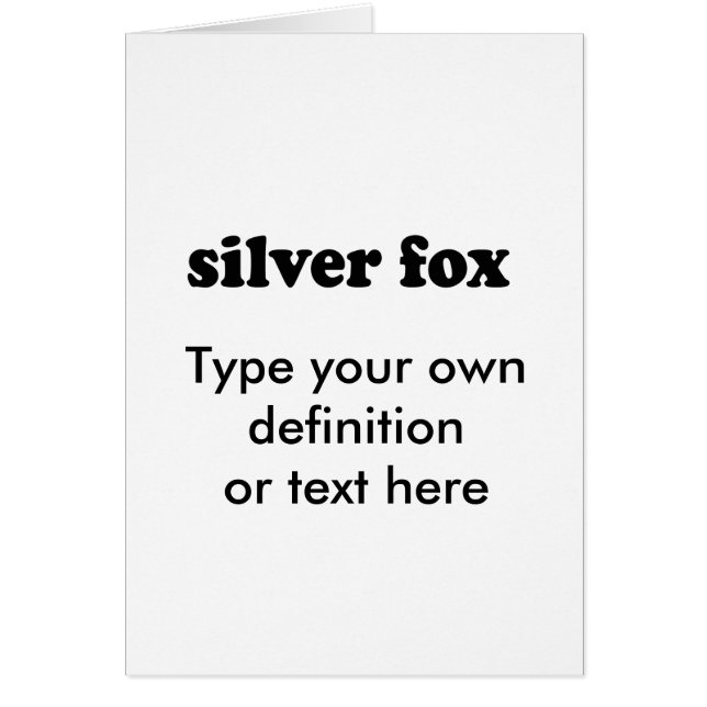 SILVER FOX (Voorkant)