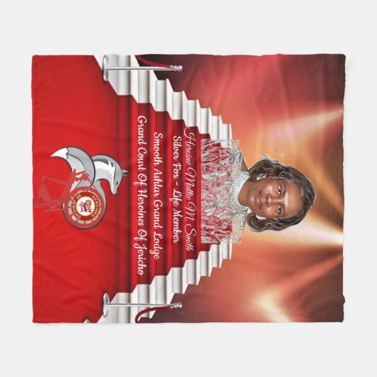 Silver Fox HOJ Fleece Deken (Voorkant (Horizontaal))