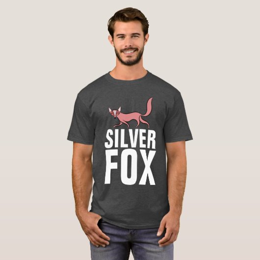 SILVER FOX, Mannen T-shirt (Voorkant volledig)