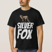 SILVER FOX mannen vader opa T-shirts (Voorkant)