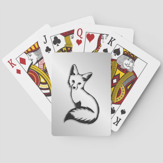 Silver Fox Pokerkaarten (Achterkant)