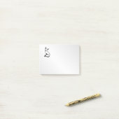 Silver Fox Post-it® Notes (Op bureau)