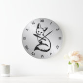 Silver Fox Roman Numeral Grote Klok (Huis)