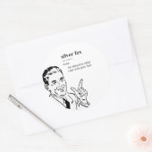 SILVER FOX RONDE STICKER (Envelop)