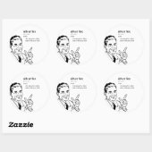 SILVER FOX RONDE STICKER (Vel)