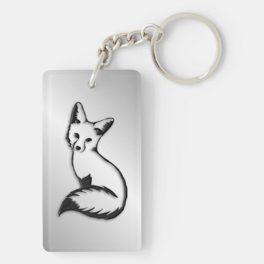 Silver Fox Sleutelhanger (achterkant)