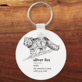 SILVER FOX SLEUTELHANGER (Voorkant)