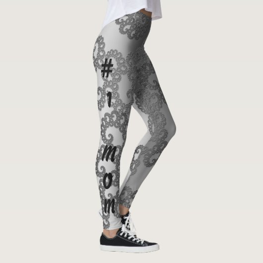 Silver Fractal Art #1 Mam Leggings (Rechts)