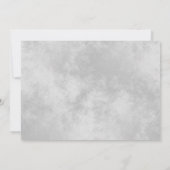 Silver Frills Elegant Wedding Rehearsal & Dinner Kaart (Achterkant)