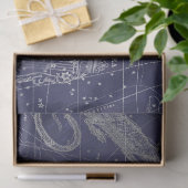 Silver Galaxy Star Map Series Design 5 Tissuepapier (Geschenk)