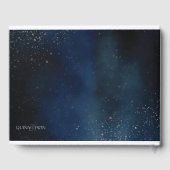 Silver Galaxy Wedding Invitation Gastenboek (Achterkant)