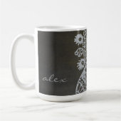 Silver Ganesh Mok - voeg uw eigen naam of tekst to (Links)