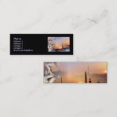 Silver Gargoyle, sjabloon Mini Visitekaartje (Voorkant / Achterkant)