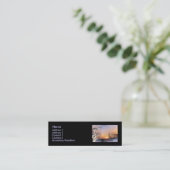 Silver Gargoyle, sjabloon Mini Visitekaartje (Staand voorkant)