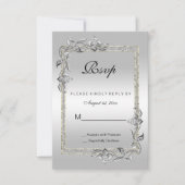 Silver Gem en Glitter 25th Wedding Jubileum (Voorkant)