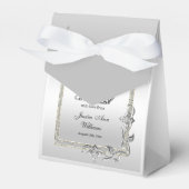 Silver Gem & Glitter 25th Birthday Party Bedankdoosjes (Voorkant Zijde)