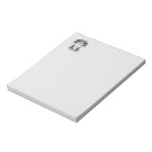 Silver Geometric Lions Head Notitieblok (Gedraaid)