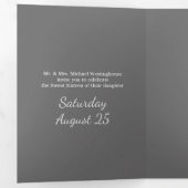 Silver Ghear Sweet 16 Party Invitation (Intérieur en premier)