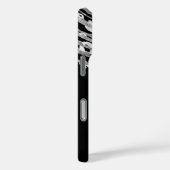 Silver Glam Cheetah Print Exotic Animal Print Case-Mate iPhone Case (Achterkant / Rechts)