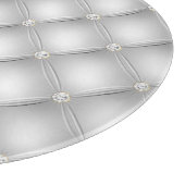 Silver Glam Diamond Blush Pink Snijplank (Hoek)