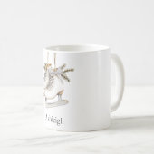 Silver Glam Ice Schaatsen Kerst Koffiemok (Voorkant rechts)