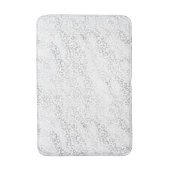 Silver Glam Leopard Print Badmat (Voorkant Verticaal)