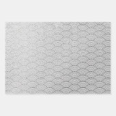 Silver Glam Leopard Snowflake Rainbows Inpakpapier Vel (Voorkant 2)