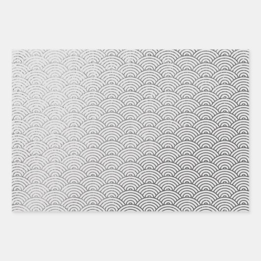 Silver Glam Leopard Snowflake Rainbows Inpakpapier Vel (Voorkant 2)