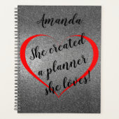 Silver Glam Planner ze houdt van haar weg (Voorkant)