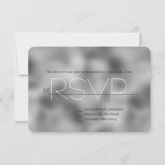 Silver Glam RSVP (Devant)