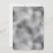 Silver Glam Sparkle Glitz Wedding Kaart (Achterkant)