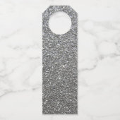 Silver Glamoureus nieuwjaar 2022 Flessenhanger (Achterkant)