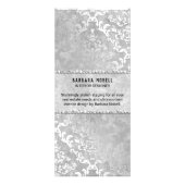 Silver Glimmer Damask Service Menu (Achterkant)