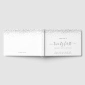 Silver Glitter 21ste verjaardag Gastenboek (Volledig)