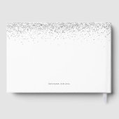 Silver Glitter 21ste verjaardag Gastenboek (Achterkant)